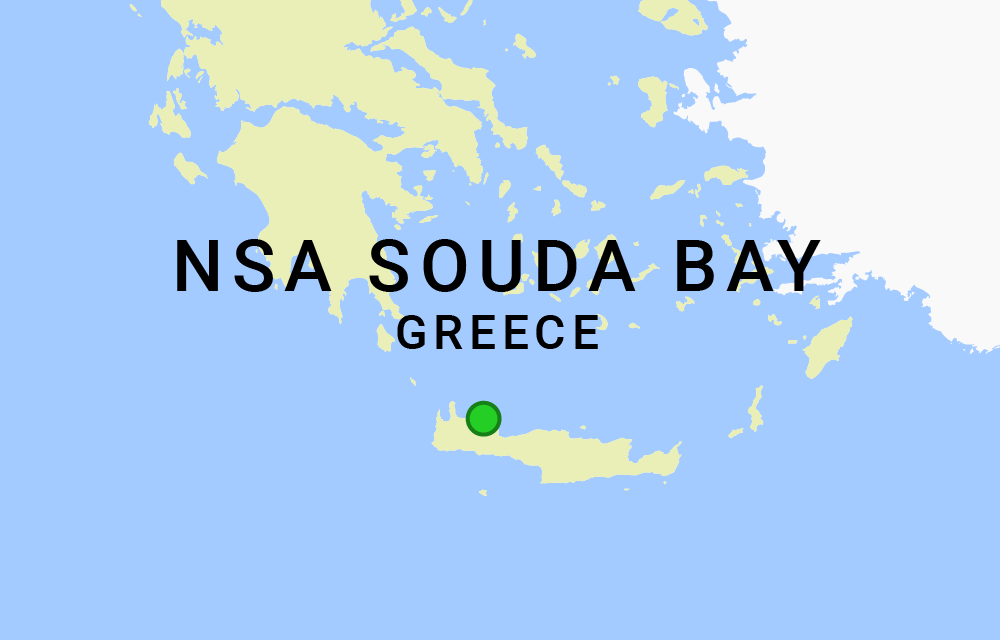 NSA Souda Bay, Greece map location
